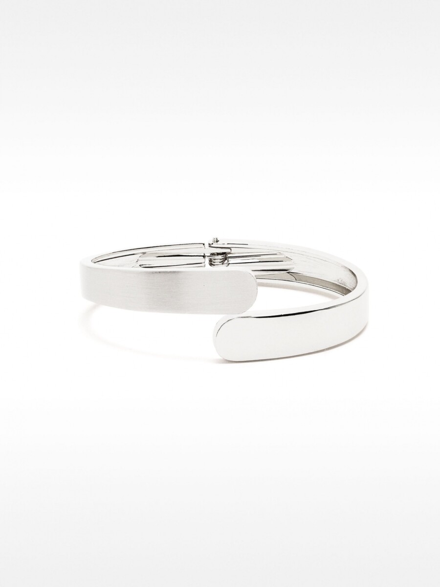 Pulsera Rígida Plateada plateado
