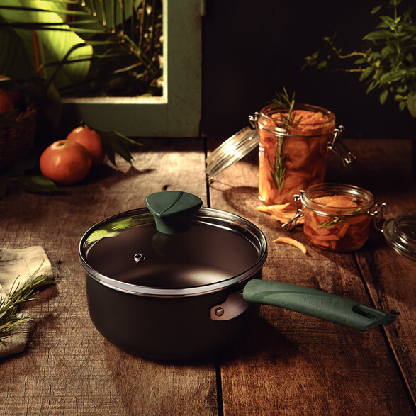 Olla color verde Ø 16cm. con mango "LYF" -TRAMONTINA TR5432