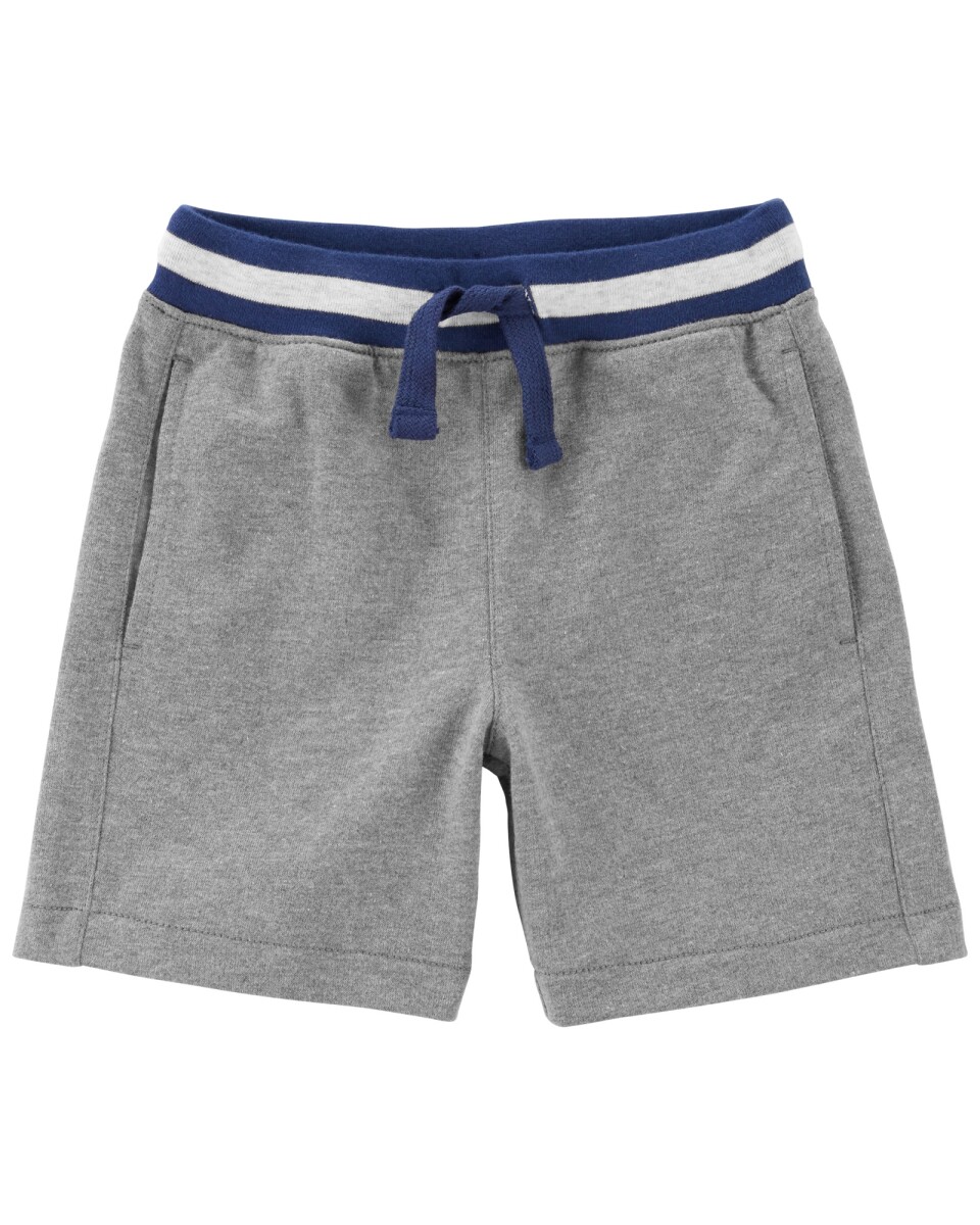 Short de algodón, gris. Talles 2-5T 