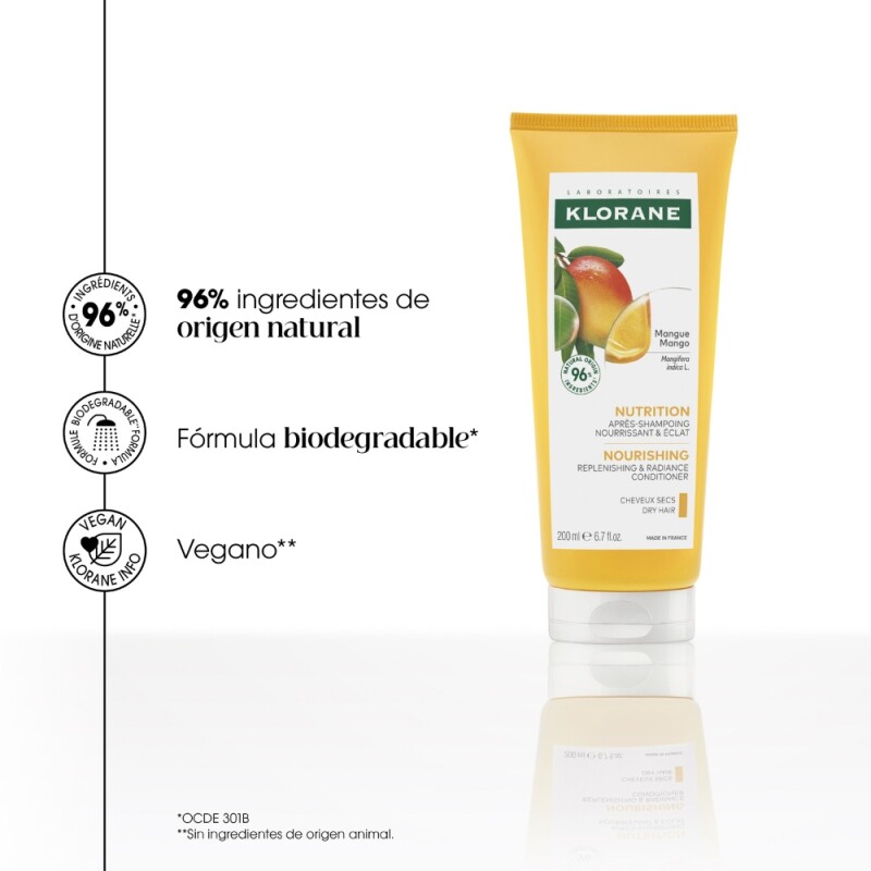 Acondicionador Klorane 200 Ml. Acondicionador Klorane 200 Ml.