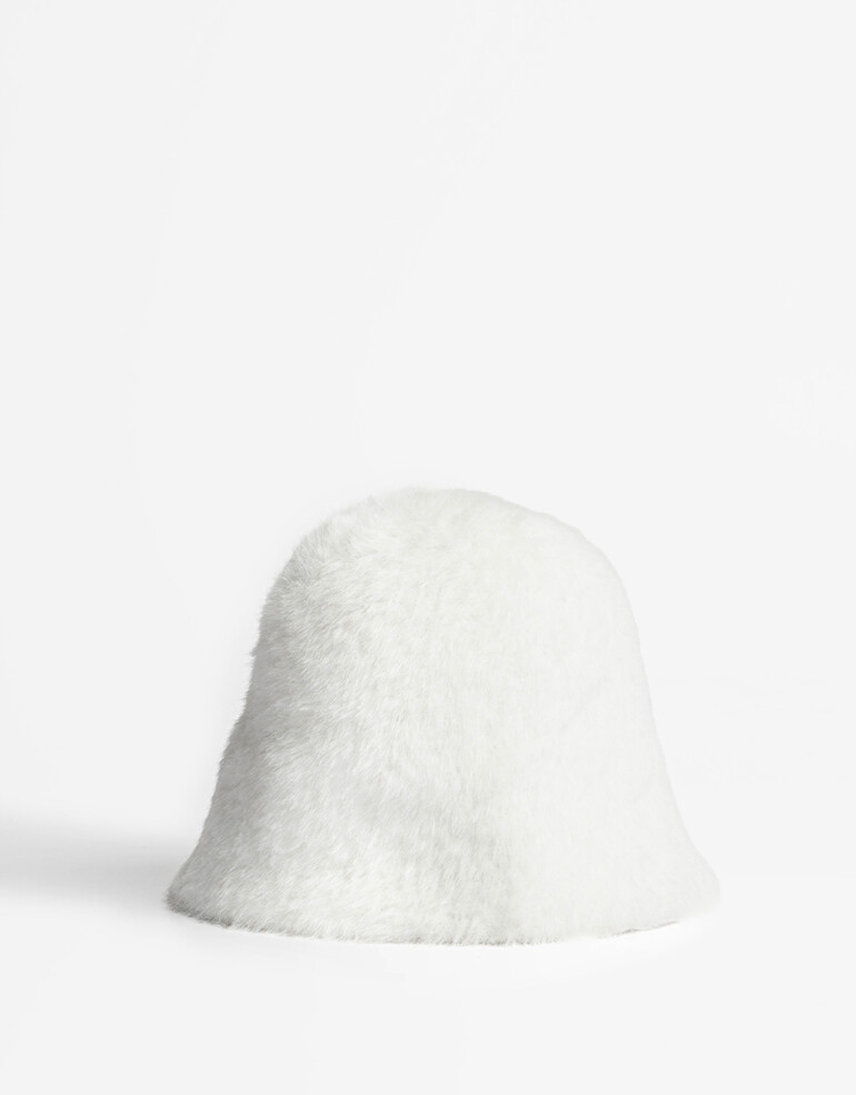 Sombreros invierno Piluso Crudo De Pelo Corto - Blanco Crudo