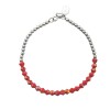 Pulsera Tobi-Plata 925-Cristal rojo-PU3005 sinpiedra