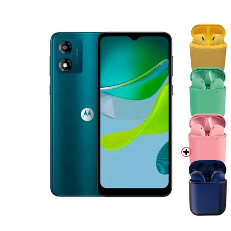 Motorola Moto E13 Dual Sim 64gb / 2gb Ram Lte + Auriculares verde