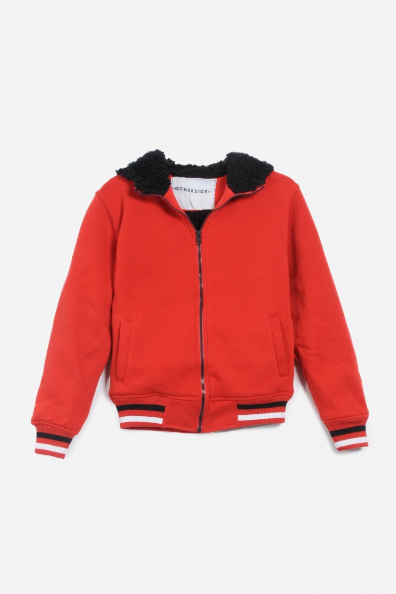 Campera con corderito - Niño ROJO