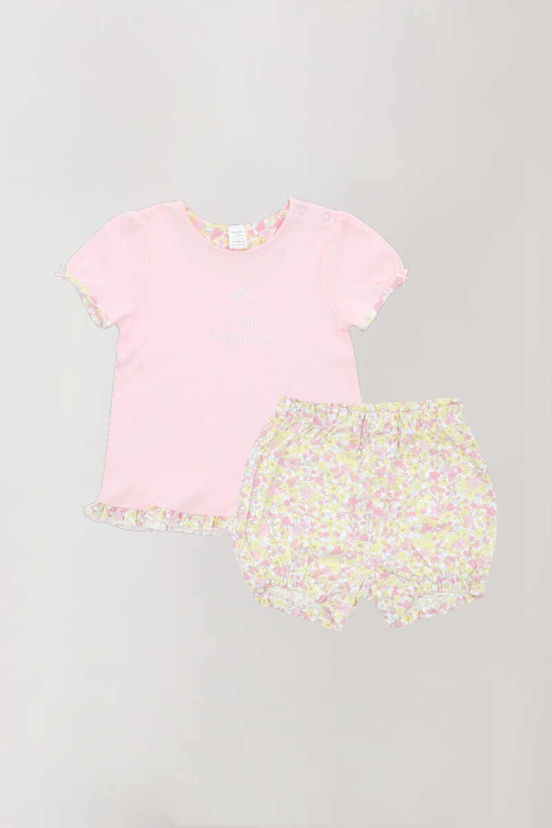 Set t-shirt + short Rosado