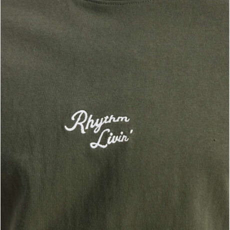 Remera Rhythm Heavy Vintage Embroidered Verde