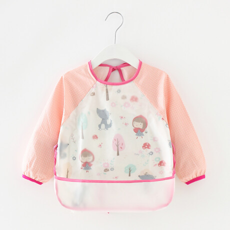 Baberos con mangas impermeable caperucita roja