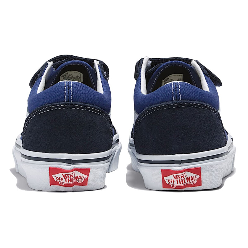 Championes Vans Old Skool V de Niños - VN000VHENWD1 Marino-blanco