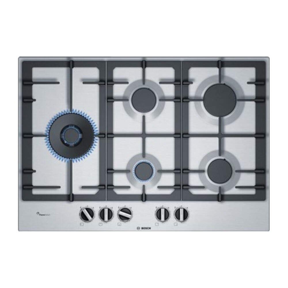 Anafe a gas Bosch PCS7A5B90 Inox 75cm negro