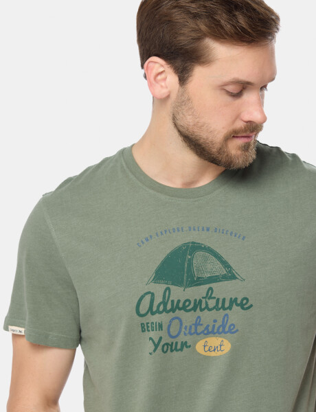 REMERA ESTAMPADA Verde