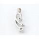 Dije Oro Blanco 18 K Y Brillantes Dije Oro Blanco 18 K Y Brillantes