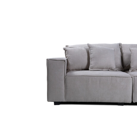 Sofá Modular Maia (4 módulos) - Tela Microfibra 18008 (Beige)