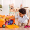 valija 2 en 1 buggy b toys gatito naranja