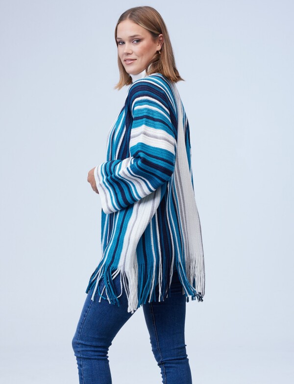 Cardigan Flecos MULTI/PETROLEO