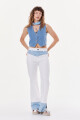 Jean Nevada White/Baby Blue