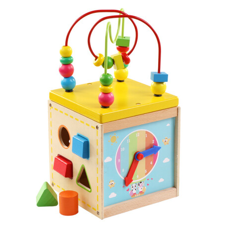 Juego Infantil Cubo Didáctico en Madera 001