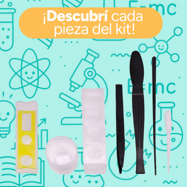 Microscopio Infantil Niños C/ Aumento 1200x 360° Kit Ciencia Color Blanco