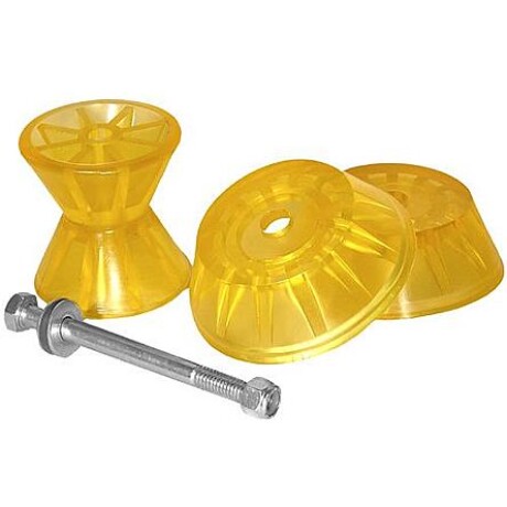 RODILLO GOMA P/TRAILER CONO DOBLE C/TORNILLO.- RODILLO GOMA P/TRAILER CONO DOBLE C/TORNILLO.-