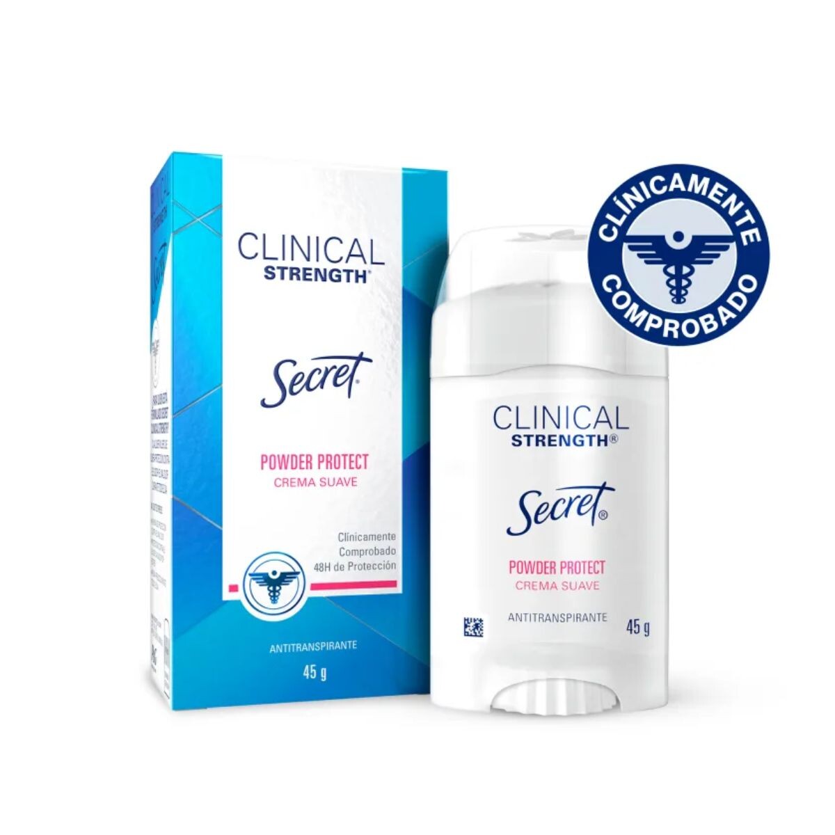 Antitranspirante en Crema Secret Clinical Powder Protect 45 GR 