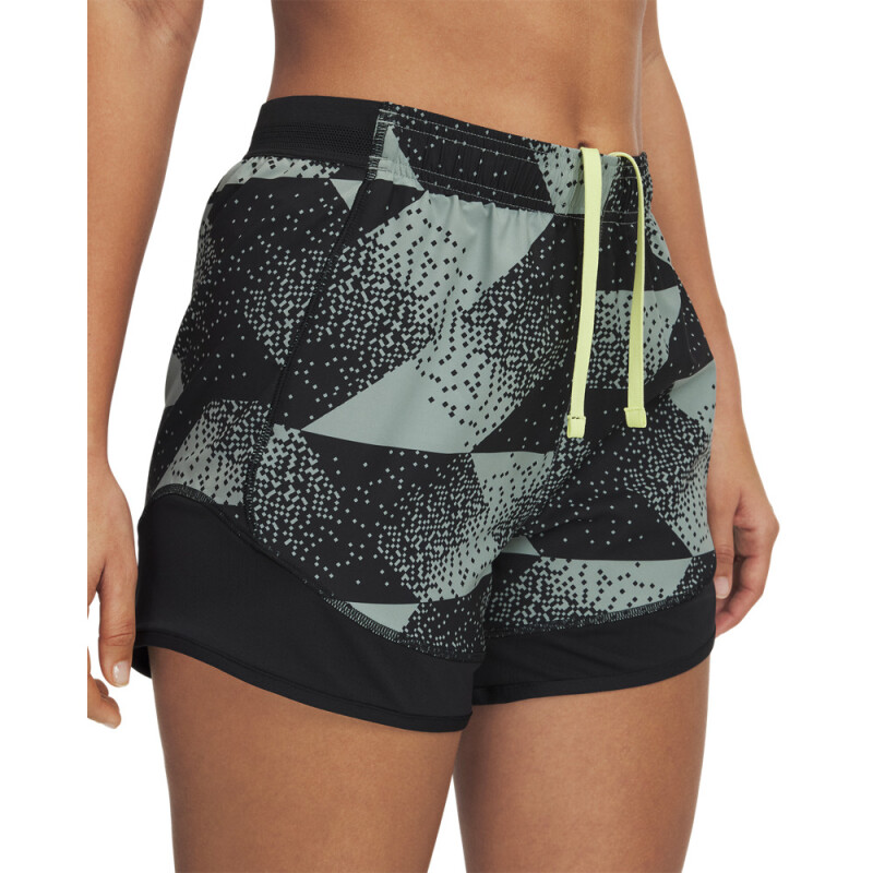UA W's Ch. Pro Shorts PRNT-GRN GRN-349