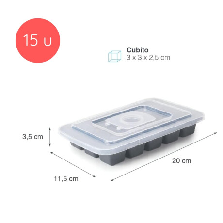 Cubitera silicona con tapa Cubitera silicona con tapa