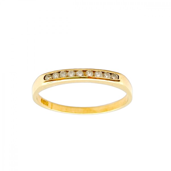 Anillo Sin Fin-Oro 18k-Piedra Zirconia-AN9515 conpiedra