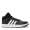 Championes de Hombre Adidas Hoops 3.0 Mid Classic Vintage Negro - Blanco