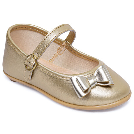 Zapatito Moña Brillante Dorado Zapatito Moña Brillante Dorado
