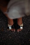 O Sandals Negro / Beige