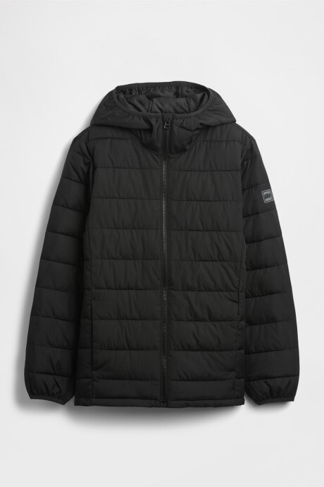 Campera Puffer Logo Gap Niño True Black V2