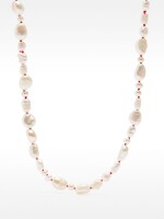Collar Con Perlas De Agua Dulce - Plata De Ley 925 rosa