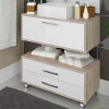 Mueble Baño Class De 80cm Pileta+espejo Premium Nogal/Blanco Mueble Baño Class De 80cm Pileta+espejo Premium Nogal/blanco