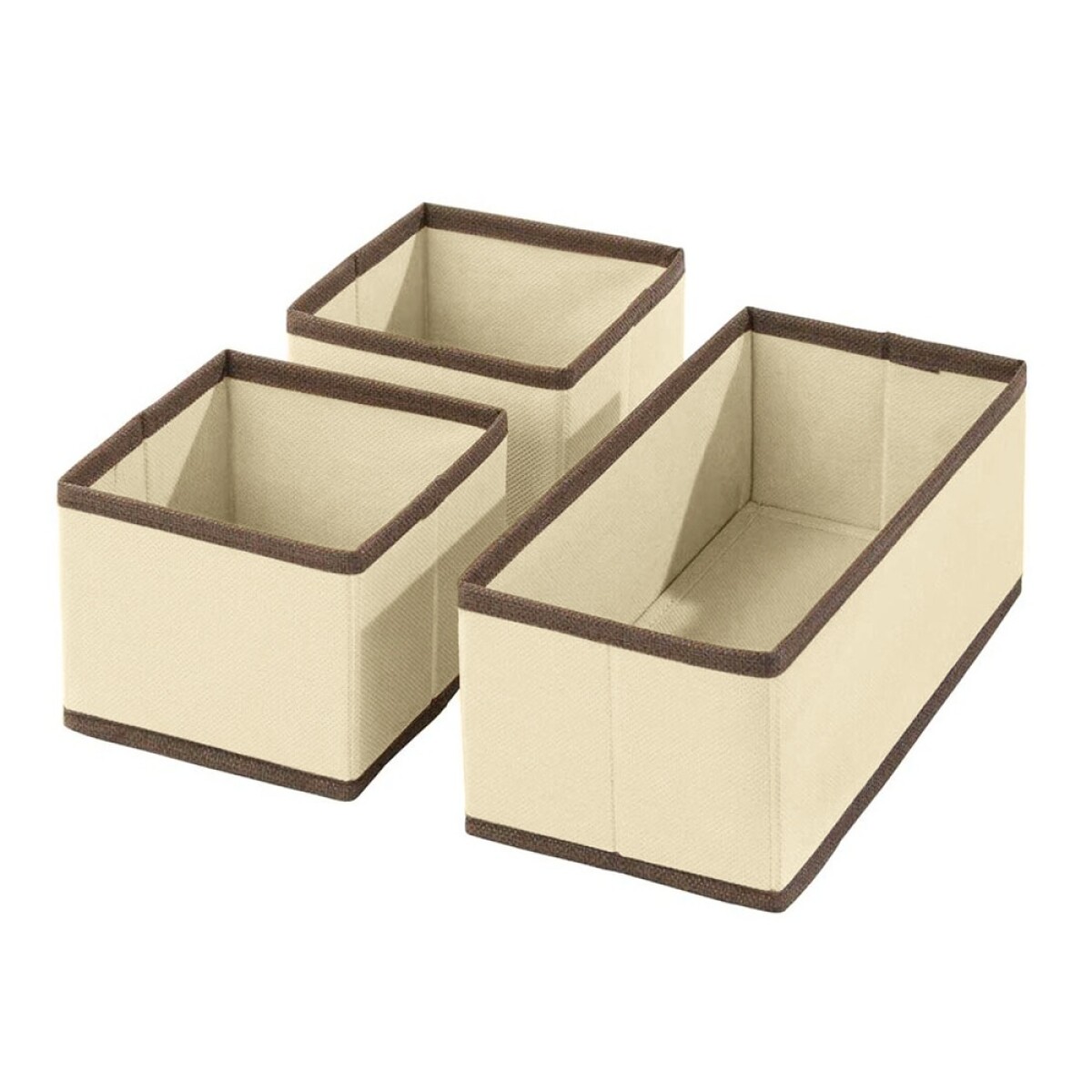 Set 3 Cajas Organizadoras 14x14x13cm Plegables Impermeables