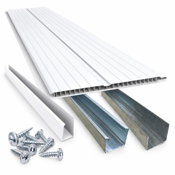 Kit cielorraso PVC 5,00x3,00m blanco