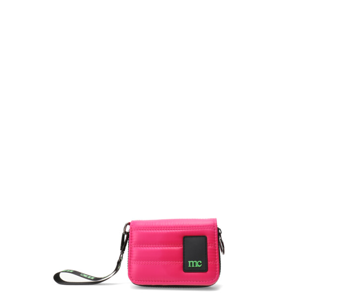 Monedero CLAIR con logo Fuxia