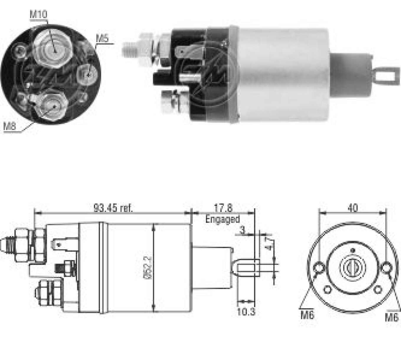 AUTOMATICO DE ARRANQUE - VALTRA PRESTOLITE 12V ZM 