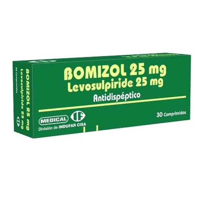 BOMIZOL 25 MG. CJ X 30 COMPRIMIDOS única