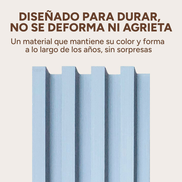 Pack x30 Wpc Simil Madera Wall Panel Lambrin 2.90x16.7 Color Gris Claro