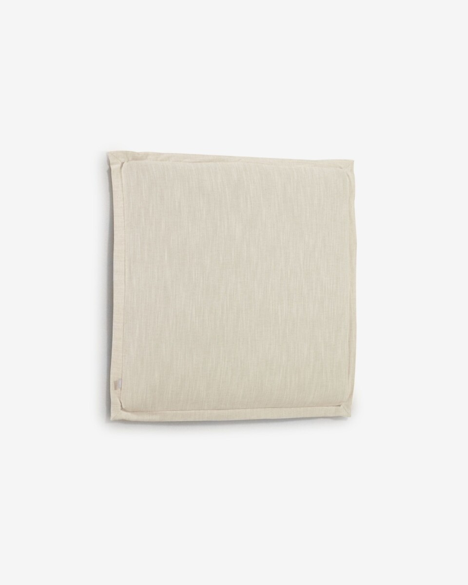 Cabecero desenfundable Tanit de lino - blanco 100 x 100 cm 