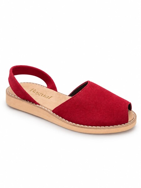 Sandalias roja