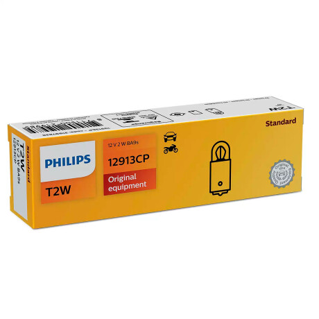 LAMPARA - T2W 12V 2W BA9S = 00117 PHILIPS LAMPARA - T2W 12V 2W BA9S = 00117 PHILIPS
