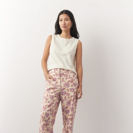 PANTALON JADEN PRINT Crudo