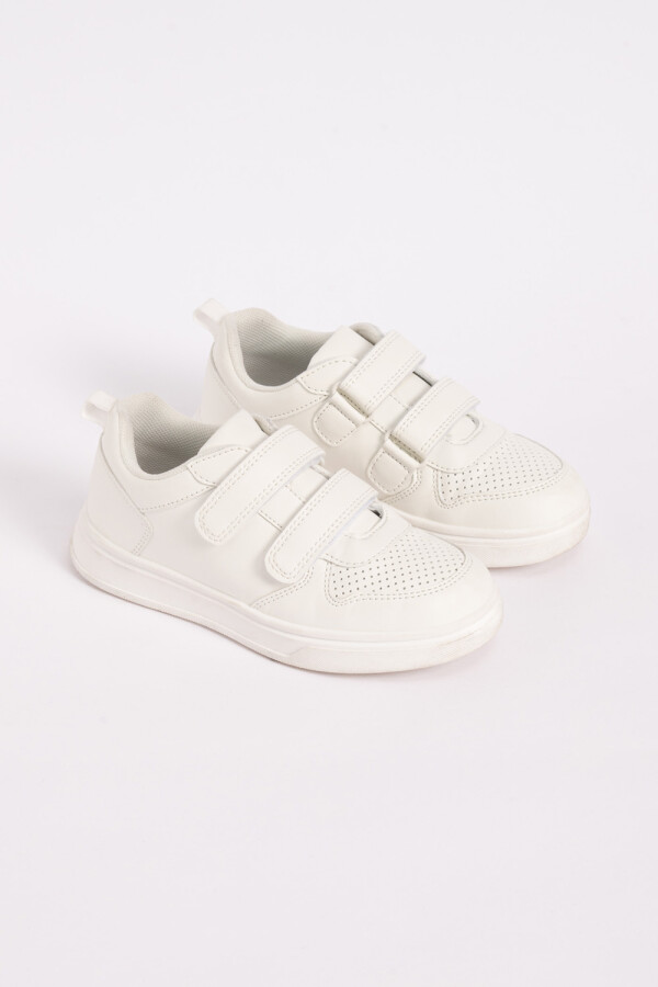 Zapatilla Velcro Blanco