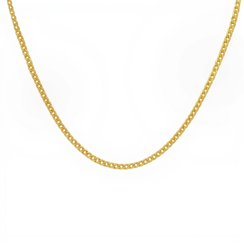 Cadena oro cubana -Oro bajo -Sin Piedra-CD8020 sinpiedra