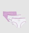 Pack x3 bombachas niña Red purple