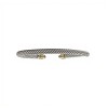 Brazalete Torneado-Plata y Oro-Con resina- BR5003 sinpiedra