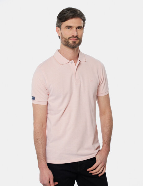 REMERA POLO LISA Rosado