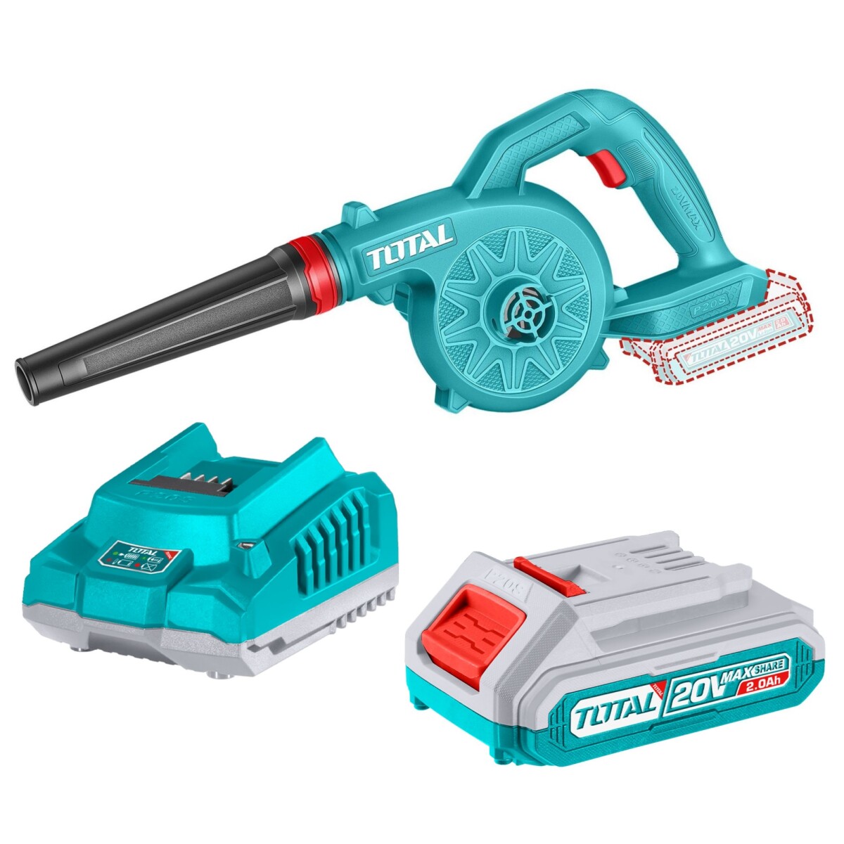 Sopladora Inalámbrica 20v - 1 Batería 2.0Ah 