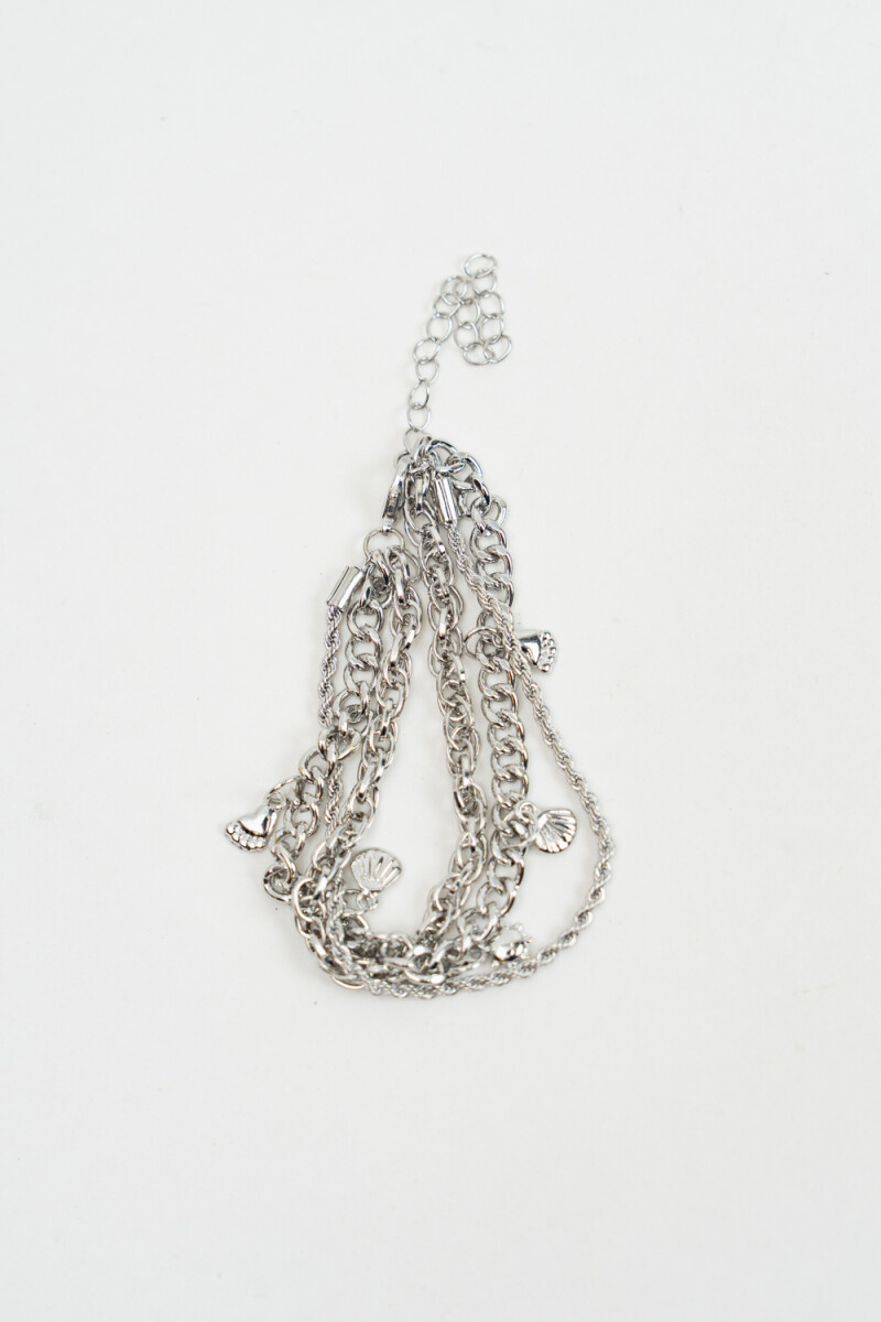 Brazalete Fondi - Plateado 