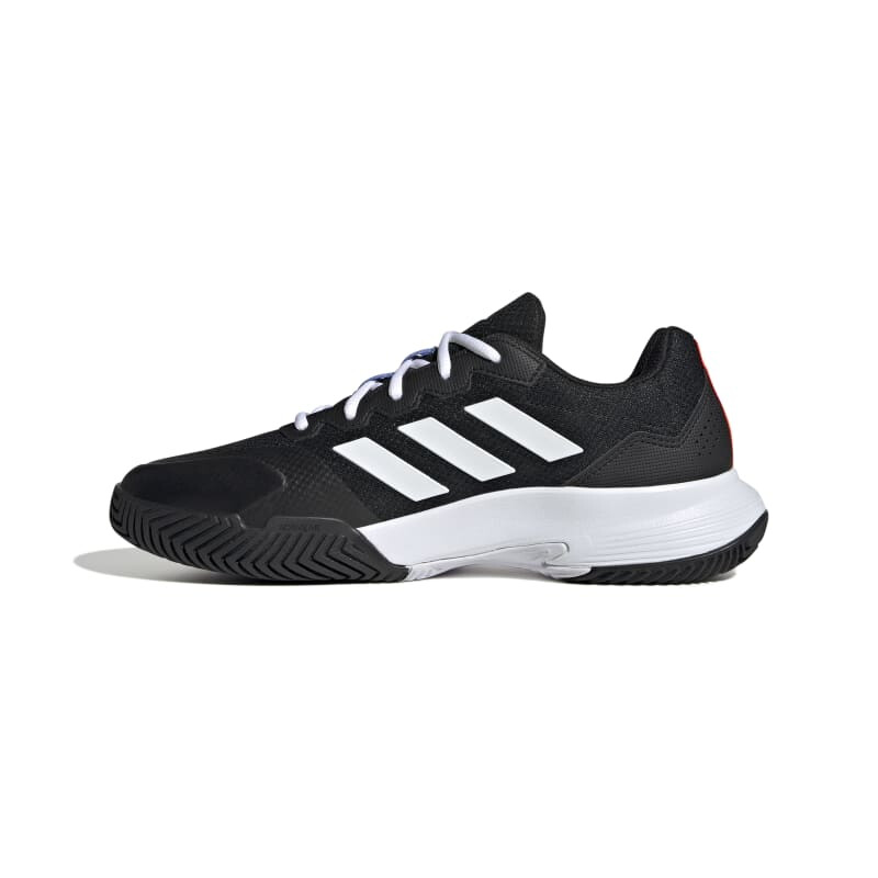 Championes Adidas GameCourt de Hombre - HQ8478 Negro-blanco